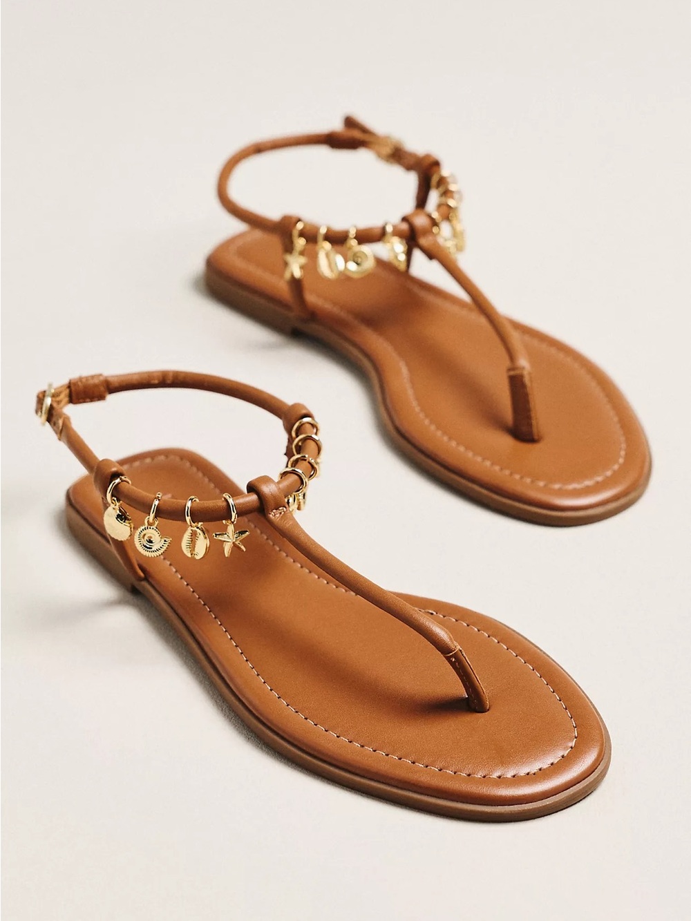 Anthropologie Maeve Ankle-Strap Charms Sandals (Size 38 (7-7.5)